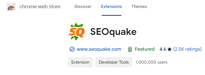 Quake SEO Extension